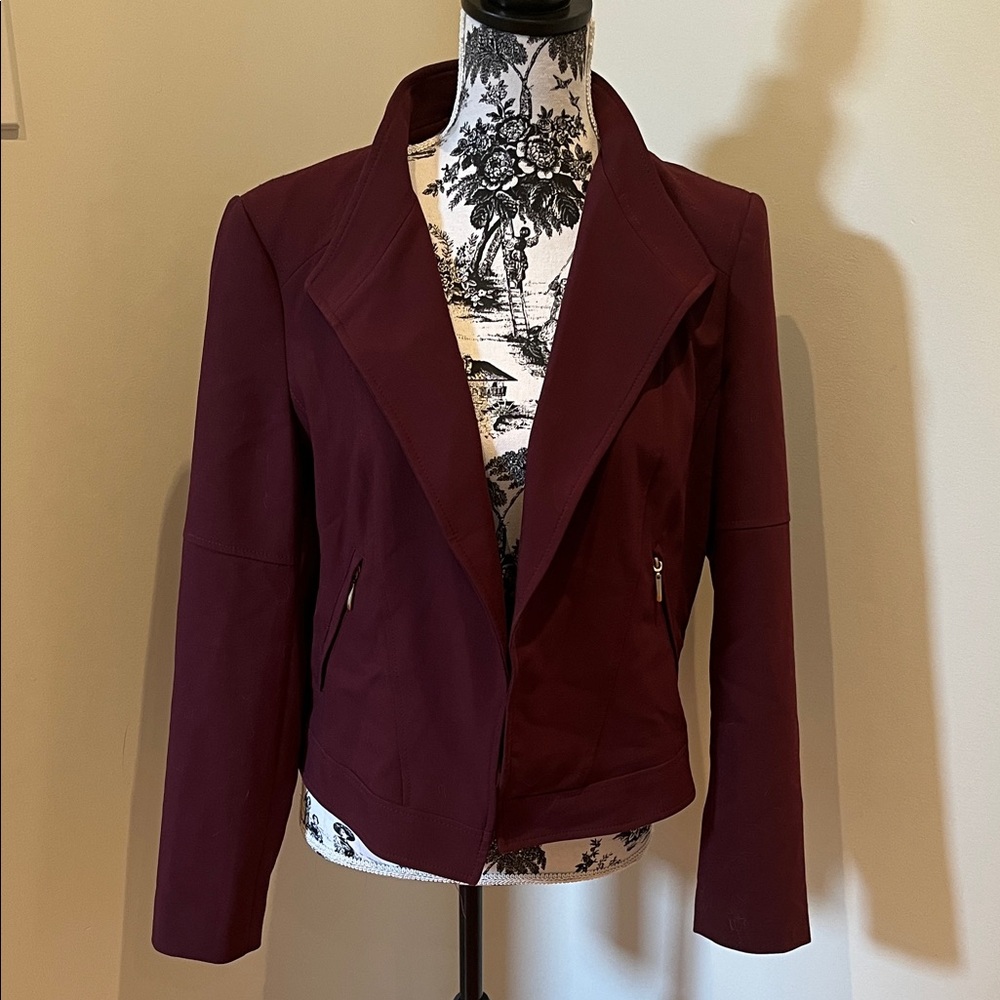 White House Black Market Deep Burgundy Blazer